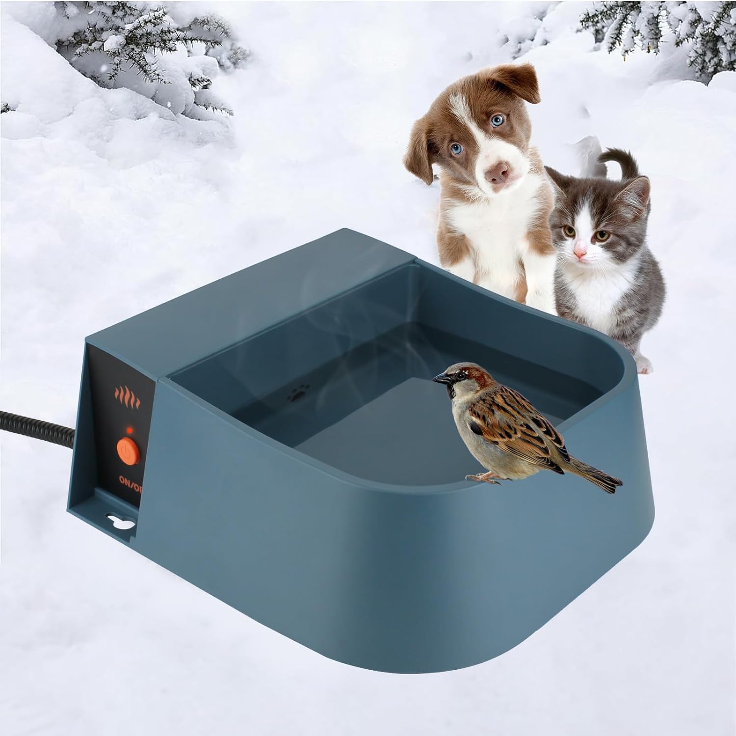 Heated Dog Water Bowl for Winter
